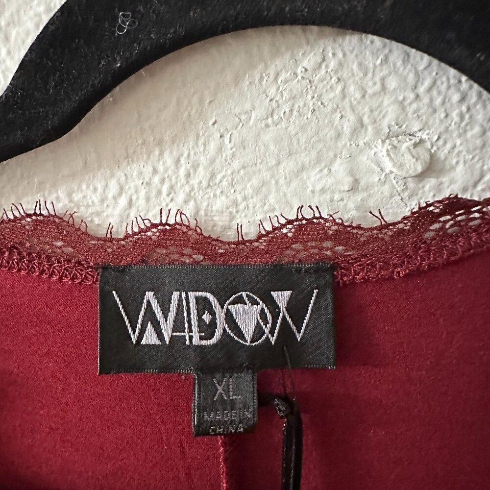 NWT Widow Dolls Kill Whispering Wind Romper XL Burgundy Goth Punk Witchy - Picture 4 of 7